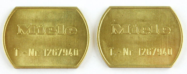 Wasserette munten / jetons voor Miele type 1267940 100 stuks