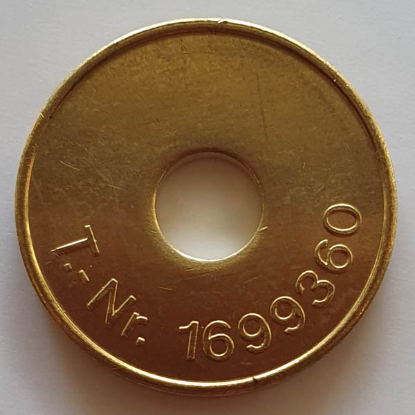 Wasserette munten / jetons voor Miele type 1699360 WM4 100 stuks